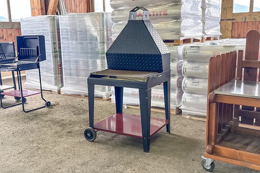 Holz Griller Scintilla 130, fahrbar
